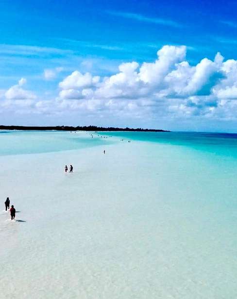 White sand beach in Holbox